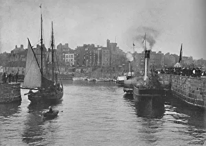 Sailboat Gallery: The Harbour, Bridlington Quay, c1896. Artist: JW Shores