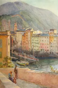 The Harbour at Camogli, c1910, (1912). Artist: Walter Frederick Roofe Tyndale