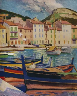Mediterranean Prints: The Harbour, Cassis, c1924 (1932). Artist: Francis Campbell Bolleau Cadell