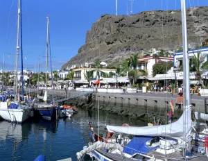 Marina Prints: Harbour of Puerto de Mogan, Gran Canaria, Canary Islands