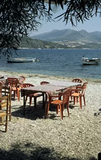 Tony Collection: Harbour taverna, Ligia, Levkas, Greece