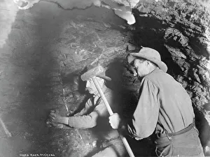 Miners Prints: Hard rock miners, 1916. Creator: Unknown
