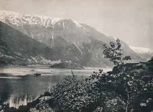 Snow Capped Gallery: On the Hardanger Fjord, 1914. Creator: Unknown