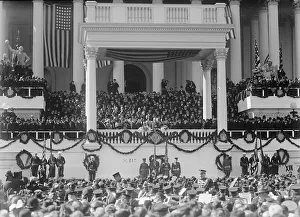 Inauguration Prints: Harding Inauguration, 1921. Creator: Harris & Ewing