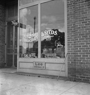 Shop Front Collection: Hardware store, Silver City, North Carolina, 1939. Creator: Dorothea Lange