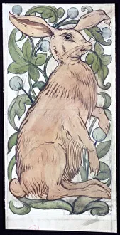 Hare Prints: Hare, c1859-1917. Artist: William de Morgan