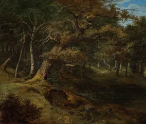 Beech Tree Prints: Hare-hunt in a Beech Forest, 1826. Creator: Johann Christian Michael Ezdorf