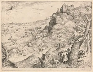 Bruegel Pieter The Elder Prints: The Hare Hunters, 1566. Creator: Pieter Bruegel the Elder