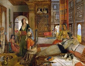 Dogs Collection: The Harem, 1876. Creator: John Frederick Lewis