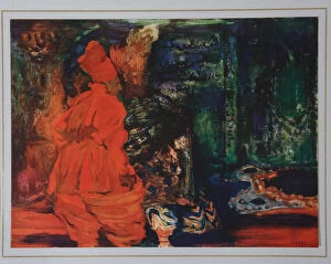 Sergei Dyagilev Collection: Harems Secret. (Ballet Scheharazade by N. Rimsky-Korsakov), c. 1910. Artist: Bakst, Leon (1866-1924)