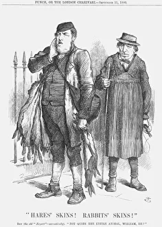 Home Secretary Prints: Hares Skins! Rabbists Skins!, 1880. Artist: Joseph Swain