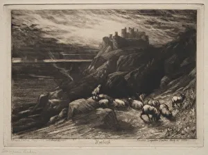 1818 1910 Prints: Harlech, 1880. Creator: Francis Seymour Haden (British, 1818-1910)
