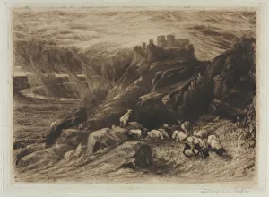 1818 1910 Prints: Harlech (A Second Plate), 1880. Creator: Francis Seymour Haden (British, 1818-1910)