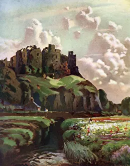 Welsh Prints: Harlech Castle, Merionethshire, Wales, 1924-1926. Artist: Louis Burleigh Bruhl