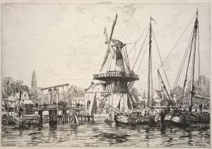 Maxime Lalanne Prints: At Harlem (Holland), 1877. Creator: Maxime Lalanne (French, 1827-1886)