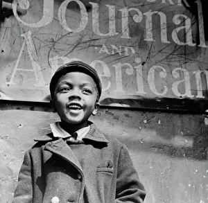 Harlem newsboy, New York, 1943. Creator: Gordon Parks