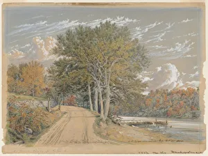 Watercolour With Gouache Prints: On the Harlem River, 1855. Creator: William Rickarby Miller (American, 1818-1893)
