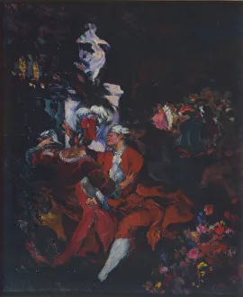 Mardi Gras Gallery: Harlequins, 1913. Artist: Somov, Konstantin Andreyevich (1869-1939)