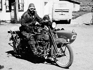 Sidecar Prints: A Harley-Davidson with a sidecar, 1923