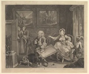 Prostitution Gallery: A Harlots Progress, Plate 2, April 1732. Creator: William Hogarth