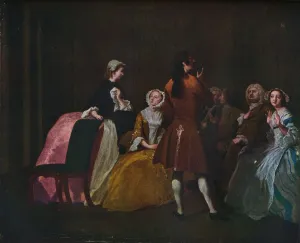 Joseph Highmore Prints: The Harlowe Family, from Samuel Richardsons Clarissa, c1745. Artist: Joseph Highmore