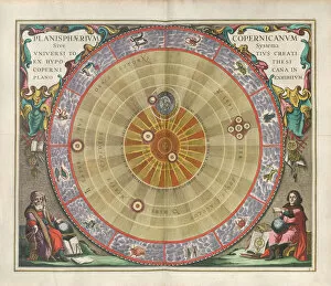 Armil Gallery: Harmonia Macrocosmica. The planisphere of Copernicus, 1660. Creator: Cellarius, Andreas (c