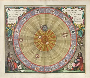 Armil Gallery: Harmonia Macrocosmica. The planisphere of Copernicus, 1660. Creator: Cellarius, Andreas (c