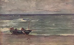 Studio Volume 49 Prints: Harmony in Blue and Silver: Beaching The Boat