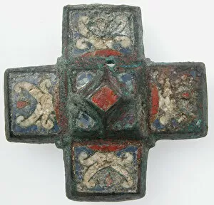 Cloisonne Gallery: Harness Mount, German, 10th century. Creator: Unknown