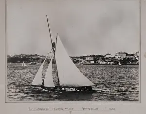 British Colony Prints: Harnett's yacht 'Australian'