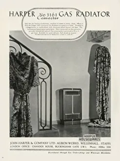 Heating Prints: Harper No 3161 Convector Gas Radiator - Harper Housewares, 1949. Creator: Unknown