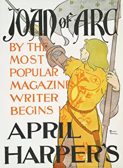 Posters Prints: Harper's April, Joan of Arc, c1895. Creator: Edward Penfield