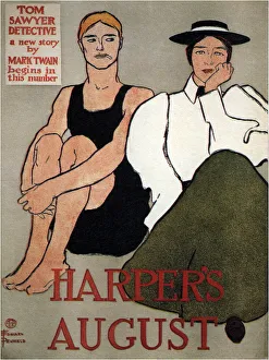 Penfield Prints: Harpers August, 1896. Artist: Penfield, Edward (1866-1925)