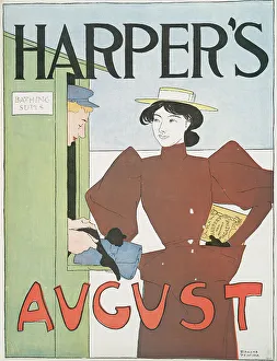 Rental Prints: Harper's August, c1896. Creator: Edward Penfield