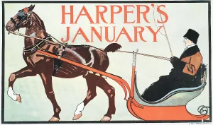 Penfield Edward Prints: Harper's January, c1899. Creator: Edward Penfield
