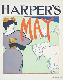 Posters Prints: Harper's May, c1895. Creator: Edward Penfield