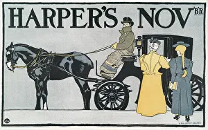 Chauffeur Prints: Harper's November, c1890 - 1907. Creator: Edward Penfield