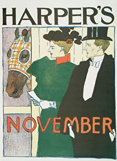 Harper's November, c1895. Creator: Edward Penfield