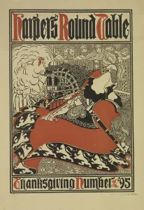 Bradley William H Prints: Harper's round table, c1895. Creator: William H Bradley