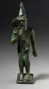 30th Dynasty Prints: Harpocrates Figurine Wearing a Sidelock