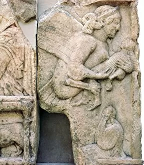 Deceased Collection: Detail of the Harpy Tomb from Xanthos, 5th century BC