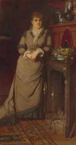 Fireplace Prints: Harriet Hubbard Ayer, 1881. Creator: Eastman Johnson