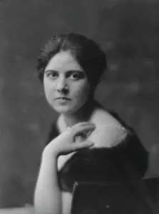 Hand On Shoulder Prints: Harriman, Miss, portrait photograph, 1916 Mar. 3. Creator: Arnold Genthe