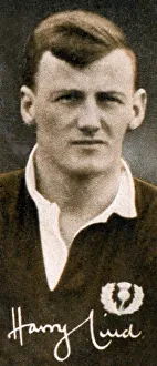 Rugby Prints: Harry Lind (1906-1986), Scottish international rugby union player, 1935