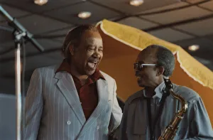 Harry Sweets Edison and Jimmy Heath, Jazz Inn Party, Nordwijk, Netherlands, 1989. Creator: Brian Foskett