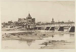 Platt Charles A Prints: Hartford Bridge, 1885. Creator: Charles A Platt