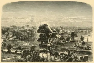 New England Prints: Hartford, from Colts Factory, 1874. Creator: James H. Richardson