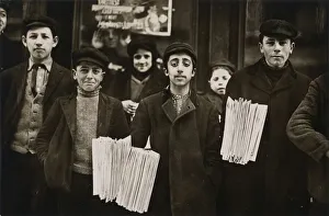 Hartford Newsboys, 1909. Creator: Lewis Wickes Hine