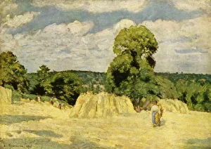 The Harvest, 1876, (1939). Creator: Camille Pissarro