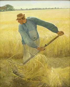 Torn Prints: Harvest, 1885. Creator: Laurits Andersen Ring